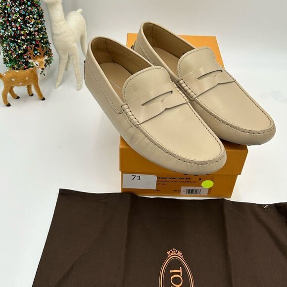 Men’s Tod’s leather driver loafers size 9, made in Italy main image 9